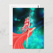 Ballerina Night Sky Postcard Briefkaart (Voorkant / Achterkant)