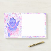 Ballerina Nijlpaard Balletdanser Grappige Post-it® Notes (Op bureau)