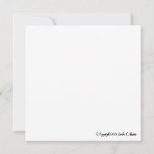 Ballerina Note Kaart w Little Miss Sweet Pea (Achterkant)