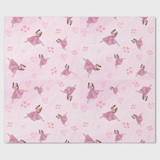 Ballerina Notenkraker Ballet Cadeaupapier (Vlak)