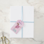 Ballerina Notenkraker Balley Verjaardagsnaam Cadeaulabel (Met Touw)
