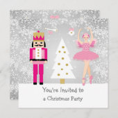 Ballerina, Notenkraker, Kerstboom Kaart (Voorkant / Achterkant)