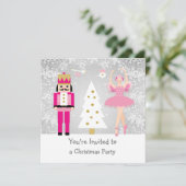 Ballerina, Notenkraker, Kerstboom Kaart (Staand voorkant)