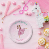 Ballerina Notenkraker Meisje Verjaardagsfeest Papieren Bordje (Feest)