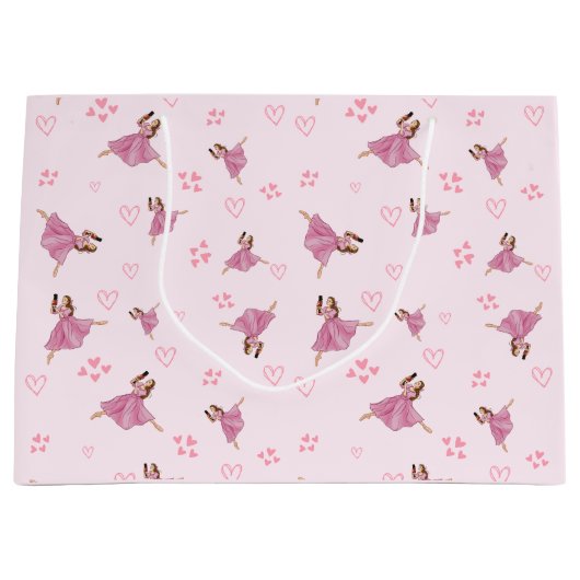 Ballerina Notenkraker Verjaardagspatroon Groot Cadeauzakje (Voorkant)