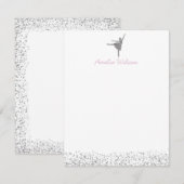 Ballerina Notitiekaartje (Voorkant / Achterkant)