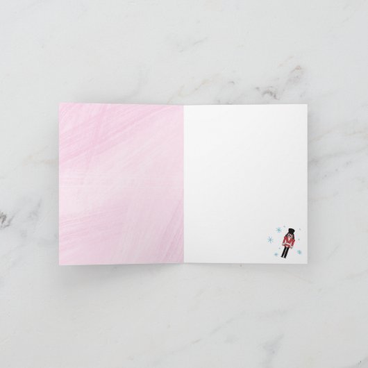 Ballerina Nutcracker - Aangepaste naam Verjaardag Kaart (Binnen)