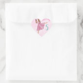 Ballerina Nutcracker Birthday - Name and Age Hart Sticker (Tas)