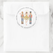 Ballerina Nutkraker Kerstfeestdag Klassieke Rou Ronde Sticker (Tas)