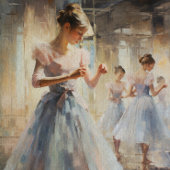 Ballerina oefenen Haar Moves Decoupage Tissuepapier