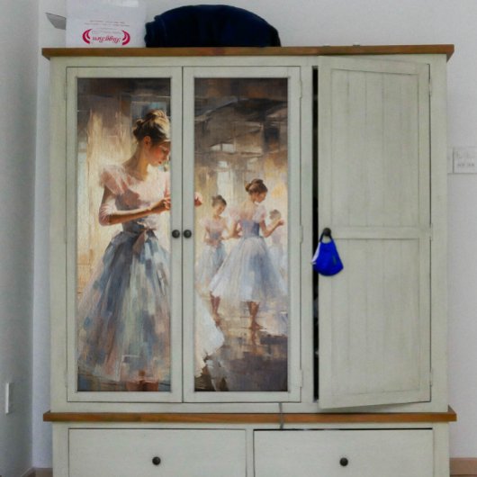 Ballerina oefenen Haar Moves Decoupage Tissuepapier