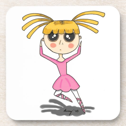 Ballerina Onderzetters - set van 6 (Voorkant)