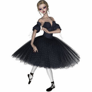 Ballerina & ontwerp A Staand Fotobeeldje