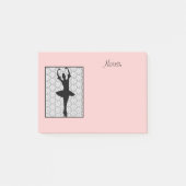 Ballerina op een hart Mandala Patroon Post-it® Notes (Voorkant)