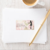  Ballerina op het adres van Roses Ballet Etiket (Insitu)