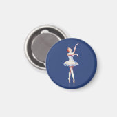Ballerina op Pointe Magneet (Voorkant / Achterkant)
