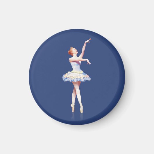 Ballerina op Pointe Magneet (Voorkant)