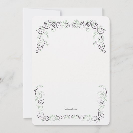 Ballerina over haar uitnodiging om te gaan stemmen (Achterkant)