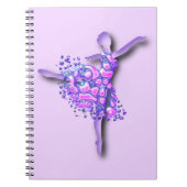 Ballerina Paars Notitieboek Ballet Dancer Girl (Voorkant)