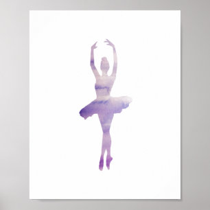 Ballerina Paars Poster voor schilderen