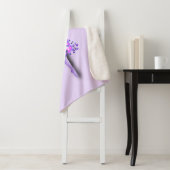 Ballerina Paars Sherpa Blanket Ballet Dancer Girl Sherpa Deken (In situ)