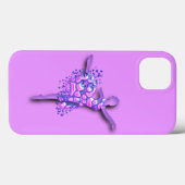 Ballerina Paarse iPhone Case Ballet Dancer Vrouw (Achterkant (horizontaal))