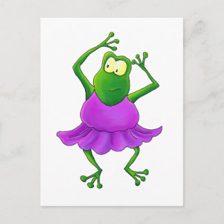 Ballerina Paarse Tutu Danskikker Briefkaart