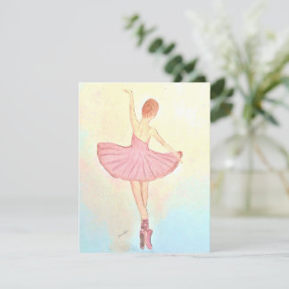 Ballerina Painting Wenskaart Personaliseer het