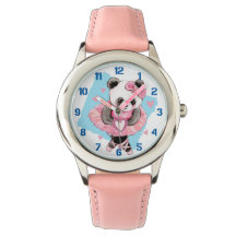 Ballerina Panda Roze Hart Kinder