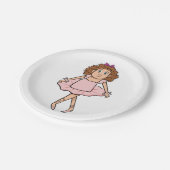 Ballerina Papieren Bordje (Gekanteld)