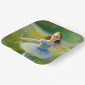 Ballerina Papieren Bordje (Gebogen)