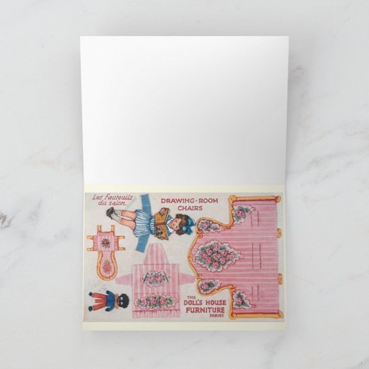 Ballerina-papieren pop-upkaart Kaart (Binnen)