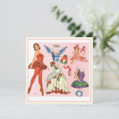  Ballerina-papieren pop-upkaart Kaart (Staand voorkant)