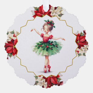 Ballerina Papieren Versiering Ornament Kaart