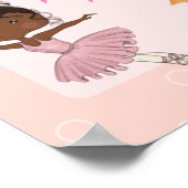 Ballerina Party 1st Birthday Milestone Poster (Hoek)
