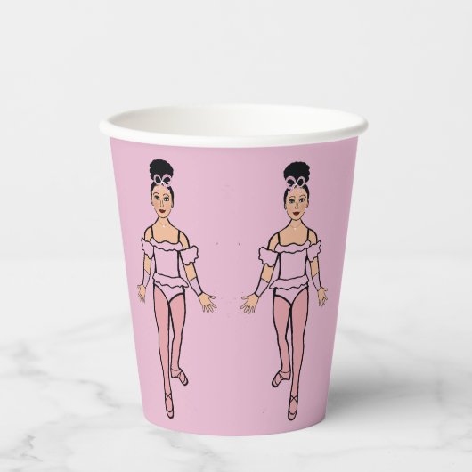 Ballerina Party 8oz papieren beker, #2 Bekers (Voorkant)