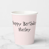 Ballerina Party gepersonaliseerd Papieren Bekers (Links)