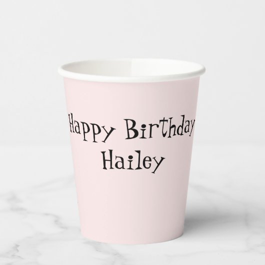 Ballerina Party gepersonaliseerd Papieren Bekers (Links)