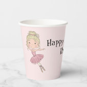 Ballerina Party gepersonaliseerd Papieren Bekers (Voorkant)