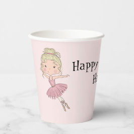 Ballerina Party gepersonaliseerd Papieren Bekers