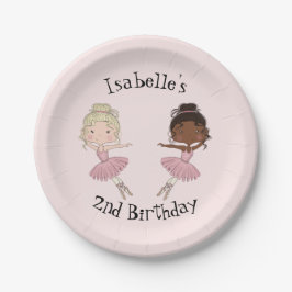 Ballerina Party Gepersonaliseerde Borden Papieren Bordje