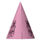 Ballerina Party Pet Roze Feesthoedjes (Achterkant)