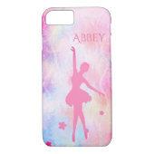 Ballerina Pastel Roze Gepersonaliseerde iPhone Cas Case-Mate iPhone Case (Achterkant)