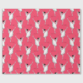 Ballerina patroon cadeaupapier (Vlak)