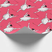 Ballerina patroon cadeaupapier (Hoek)
