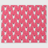 Ballerina patroon cadeaupapier (Vlak)