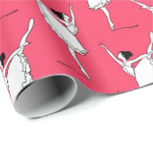 Ballerina patroon cadeaupapier (Rol Hoek)