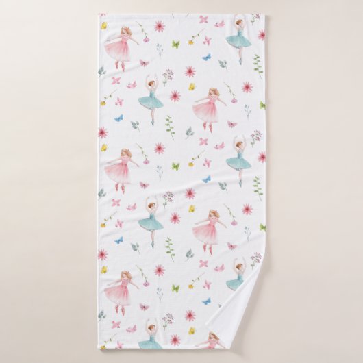 Ballerina Pattern Badhanddoek (Badhanddoek)