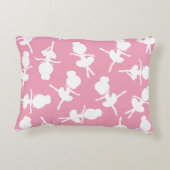 Ballerina Pattern, Ballet Girls, Ballet Dance Accent Kussen (Achterkant)