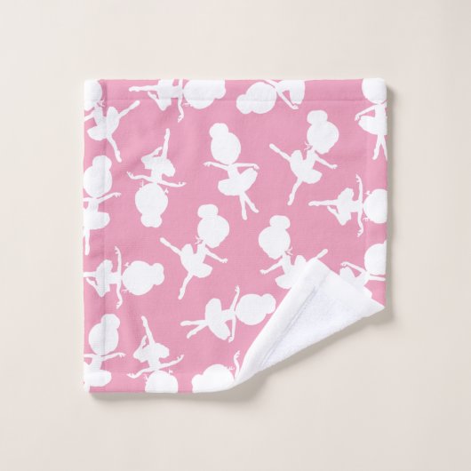Ballerina Pattern, Ballet Girls, Ballet Dance Bad Handdoek (Wasdoekje)